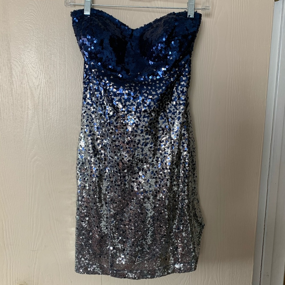 Strapless cocktail dress